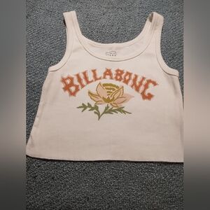 🇺🇸 Clearance 🇺🇸Billabong Cream Tank with Orange and Green Design